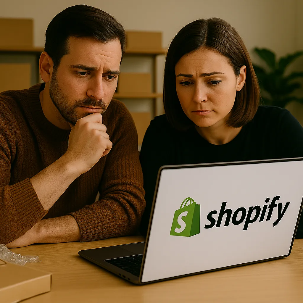 MATRIMONIO INTENTANDO MEJORAR SUS VENTAS DE ECOMMERCE SHOPIFY van a mejorar su marketing digital contactando a Jorge Lovretic