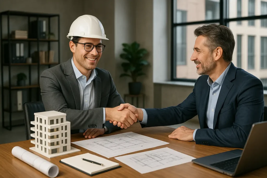 arquitecto dueño de una constructora cierra un proyecto gracias al marketing y la publicidad
