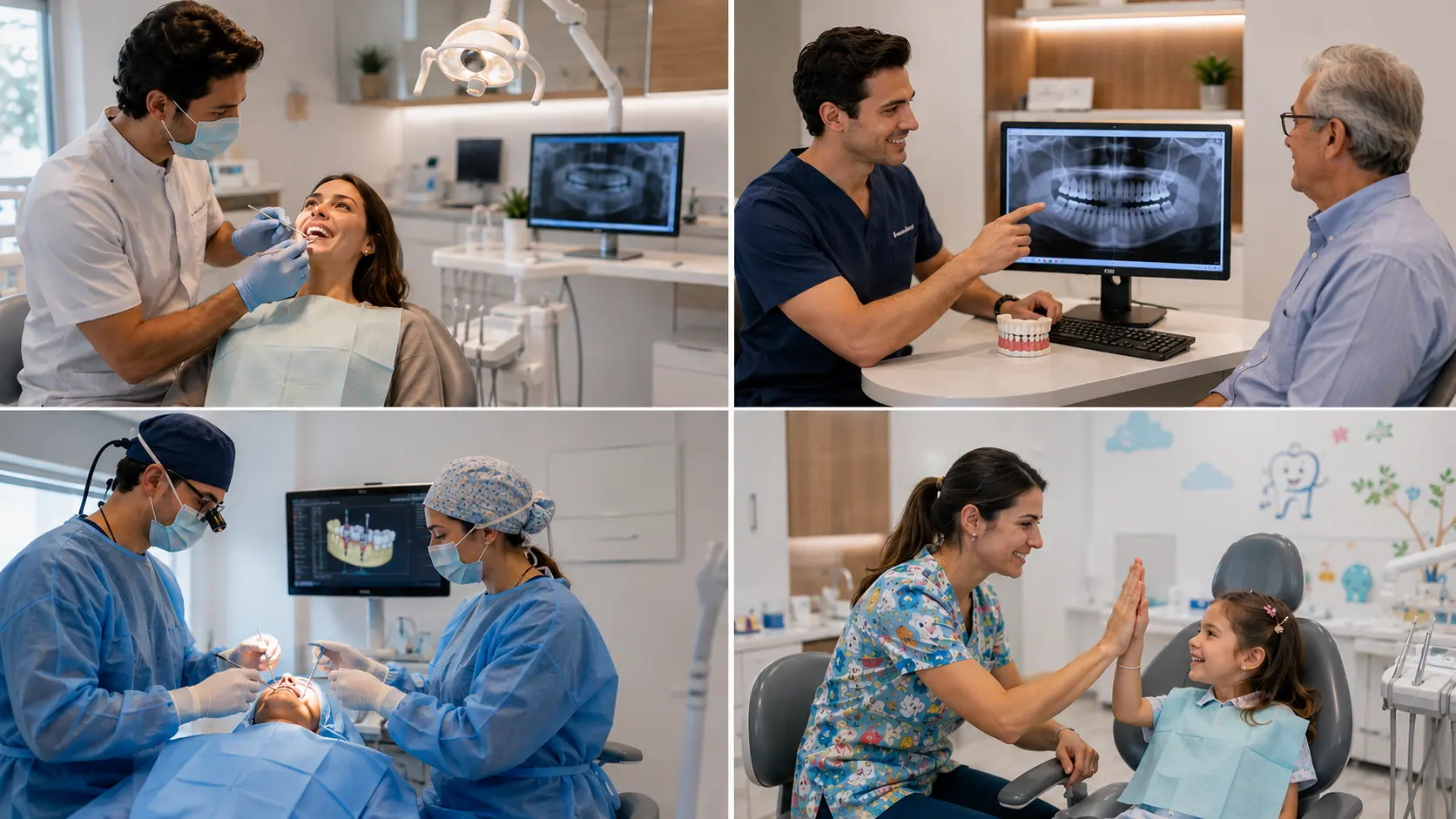 Marketing para las principales áreas de la odontología, incluyendo odontología general, implantología, cirugía oral y odontopediatría.